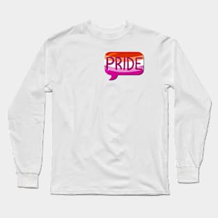 LGBTQ+ Pride Flag Bubble - Lesbian Long Sleeve T-Shirt